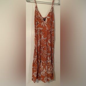 Wild Fable Orange and White Floral Sundress